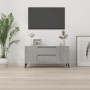 Sonoma gray plywood TV cabinet 102x44.5x50 cm by vidaXL, TV Furniture - Ref: Foro24-819610, Price: 83,19 €, Discount: %