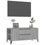 Sonoma gray plywood TV cabinet 102x44.5x50 cm by vidaXL, TV Furniture - Ref: Foro24-819610, Price: 83,19 €, Discount: %