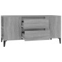 Sonoma gray plywood TV cabinet 102x44.5x50 cm by vidaXL, TV Furniture - Ref: Foro24-819610, Price: 83,19 €, Discount: %