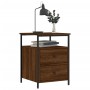 Oak brown engineered wood bedside table 44x45x60 cm by vidaXL, Nightstands - Ref: Foro24-826011, Price: 67,99 €, Discount: %