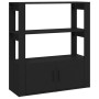 Aparador de madera contrachapada negro 80x30x90 cm de vidaXL, Aparadores - Ref: Foro24-819461, Precio: 60,49 €, Descuento: %