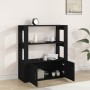 Aparador de madera contrachapada negro 80x30x90 cm de vidaXL, Aparadores - Ref: Foro24-819461, Precio: 60,49 €, Descuento: %