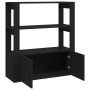 Aparador de madera contrachapada negro 80x30x90 cm de vidaXL, Aparadores - Ref: Foro24-819461, Precio: 60,49 €, Descuento: %