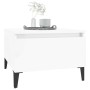 Side tables 2 units glossy white plywood 50x46x35 cm by vidaXL, Side tables - Ref: Foro24-819521, Price: 81,54 €, Discount: %