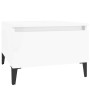 Side tables 2 units glossy white plywood 50x46x35 cm by vidaXL, Side tables - Ref: Foro24-819521, Price: 81,54 €, Discount: %