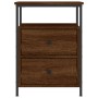 Oak brown engineered wood bedside table 44x45x60 cm by vidaXL, Nightstands - Ref: Foro24-826011, Price: 67,99 €, Discount: %