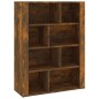 Aparador madera contrachapada color roble ahumado 80x30x106 cm de vidaXL, Aparadores - Ref: Foro24-819497, Precio: 74,00 €, D...