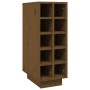 Botellero madera maciza de pino marrón miel 23x34x61 cm de vidaXL, Botelleros - Ref: Foro24-820974, Precio: 76,29 €, Descuent...