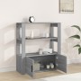 Aparador de madera contrachapada gris Sonoma 80x30x90 cm de vidaXL, Aparadores - Ref: Foro24-819466, Precio: 77,28 €, Descuen...