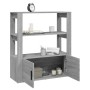 Aparador de madera contrachapada gris Sonoma 80x30x90 cm de vidaXL, Aparadores - Ref: Foro24-819466, Precio: 77,28 €, Descuen...