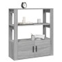 Aparador de madera contrachapada gris Sonoma 80x30x90 cm de vidaXL, Aparadores - Ref: Foro24-819466, Precio: 77,28 €, Descuen...