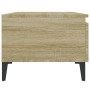 Sonoma oak plywood side table 50x46x35 cm by vidaXL, Side tables - Ref: Foro24-819522, Price: 43,99 €, Discount: %