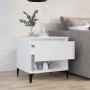 Glossy white plywood side table 50x46x50 cm by vidaXL, Side tables - Ref: Foro24-819552, Price: 41,14 €, Discount: %