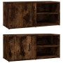 TV cabinet 2 units smoked oak plywood 80x31.5x36cm by vidaXL, TV Furniture - Ref: Foro24-819447, Price: 70,99 €, Discount: %