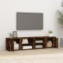 TV cabinet 2 units smoked oak plywood 80x31.5x36cm by vidaXL, TV Furniture - Ref: Foro24-819447, Price: 70,99 €, Discount: %