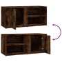 TV cabinet 2 units smoked oak plywood 80x31.5x36cm by vidaXL, TV Furniture - Ref: Foro24-819447, Price: 70,99 €, Discount: %