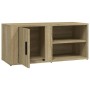 TV stand made of Sonoma oak plywood, measuring 80x31.5x36 cm. by vidaXL, TV Furniture - Ref: Foro24-819442, Price: 53,85 €, D...