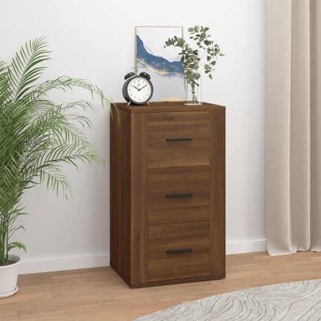 Oak brown plywood sideboard 40x33x70 cm by vidaXL, Sideboards - Ref: Foro24-819427, Price: 80,91 €, Discount: %