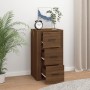 Oak brown plywood sideboard 40x33x70 cm by vidaXL, Sideboards - Ref: Foro24-819427, Price: 80,91 €, Discount: %