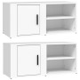 Muebles para TV 2 uds madera contrachapada blanco 80x31,5x36 cm de vidaXL, Muebles TV - Ref: Foro24-819437, Precio: 84,35 €, ...