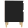 Mesita de noche negro 40x35x50 cm de vidaXL, Taquillas y armarios de almacenamiento - Ref: Foro24-821828, Precio: 43,99 €, De...