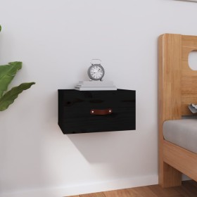 Black wall bedside table 40x29.5x22 cm by vidaXL, Lockers and storage cabinets - Ref: Foro24-820994, Price: 30,10 €, Discount: %