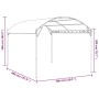 Taupegrauer Pavillon 4x3x2,6 m 180 g/m² von vidaXL, Zelte und Pavillons - Ref: Foro24-312217, Preis: 193,99 €, Rabatt: %