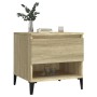 Mesas auxiliares 2 uds madera roble Sonoma 50x46x50 cm de vidaXL, Mesas auxiliares - Ref: Foro24-819555, Precio: 87,99 €, Des...