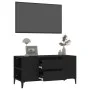 Black plywood TV cabinet 102x44.5x50 cm by vidaXL, TV Furniture - Ref: Foro24-819605, Price: 85,84 €, Discount: %