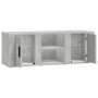 Concrete gray plywood TV cabinet 100x31.5x35 cm by vidaXL, TV Furniture - Ref: Foro24-819432, Price: 55,99 €, Discount: %