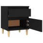 Black nightstand 40x35x50 cm by vidaXL, Lockers and storage cabinets - Ref: Foro24-821828, Price: 46,63 €, Discount: %