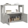 Beton grau Sperrholz Anrichte 80x30x60 cm von vidaXL, Sideboards - Ref: Foro24-819456, Preis: 58,00 €, Rabatt: %