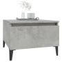 Mesa auxiliar de madera contrachapada gris hormigón 50x46x35 cm de vidaXL, Mesas auxiliares - Ref: Foro24-819524, Precio: 43,...