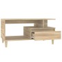 Oak Sonoma plywood coffee table 90x49x45 cm by vidaXL, Coffee table - Ref: Foro24-819615, Price: 76,99 €, Discount: %