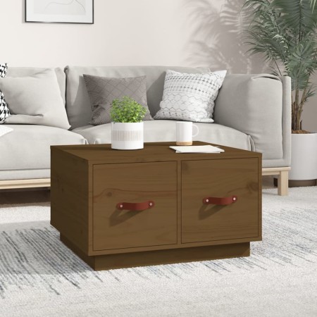 Solid honey brown pine wood coffee table 60x53x35 cm by vidaXL, Coffee table - Ref: Foro24-820969, Price: 69,71 €, Discount: %