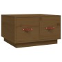 Mesa de centro madera maciza de pino marrón miel 60x53x35 cm de vidaXL, Mesas de centro - Ref: Foro24-820969, Precio: 69,71 €...