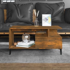 Smoked oak plywood coffee table 90x49x45 cm by vidaXL, Coffee table - Ref: Foro24-819625, Price: 70,12 €, Discount: %