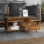 Smoked oak plywood coffee table 90x49x45 cm by vidaXL, Coffee table - Ref: Foro24-819625, Price: 69,99 €, Discount: %