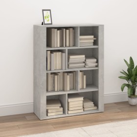 Aparador de madera contrachapada gris hormigón 80x30x106 cm de vidaXL, Aparadores - Ref: Foro24-819496, Precio: 70,81 €, Desc...