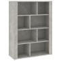 Aparador de madera contrachapada gris hormigón 80x30x106 cm de vidaXL, Aparadores - Ref: Foro24-819496, Precio: 75,17 €, Desc...