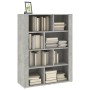 Aparador de madera contrachapada gris hormigón 80x30x106 cm de vidaXL, Aparadores - Ref: Foro24-819496, Precio: 70,81 €, Desc...