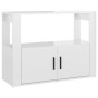 Aparador de madera contrachapada blanco brillante 80x30x60 cm de vidaXL, Aparadores - Ref: Foro24-819454, Precio: 73,64 €, De...