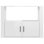 Aparador de madera contrachapada blanco brillante 80x30x60 cm de vidaXL, Aparadores - Ref: Foro24-819454, Precio: 73,64 €, De...