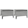 Mesas auxiliares 2 uds contrachapada gris Sonoma 50x46x35 cm de vidaXL, Mesas auxiliares - Ref: Foro24-819529, Precio: 78,99 ...