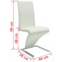 Dining chairs 4 units white synthetic leather by vidaXL, dining chairs - Ref: Foro24-160565, Price: 405,64 €, Discount: %