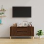 TV stand made of brown oak plywood, measuring 102x44.5x50 cm. by vidaXL, TV Furniture - Ref: Foro24-819603, Price: 91,69 €, D...