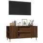 TV stand made of brown oak plywood, measuring 102x44.5x50 cm. by vidaXL, TV Furniture - Ref: Foro24-819603, Price: 91,69 €, D...