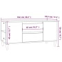 TV stand made of brown oak plywood, measuring 102x44.5x50 cm. by vidaXL, TV Furniture - Ref: Foro24-819603, Price: 91,69 €, D...