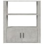 Concrete gray plywood sideboard 80x30x90 cm by vidaXL, Sideboards - Ref: Foro24-819464, Price: 67,35 €, Discount: %