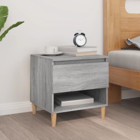 Sonoma gray plywood bedside table 50x46x50 cm by vidaXL, Nightstands - Ref: Foro24-819544, Price: 49,99 €, Discount: %